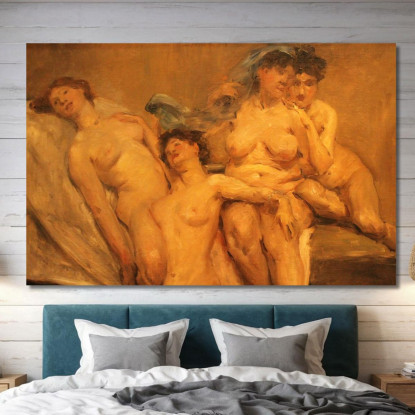 Groupe D'Amis Lovis Corinth lcr38 tableau impression sur toile