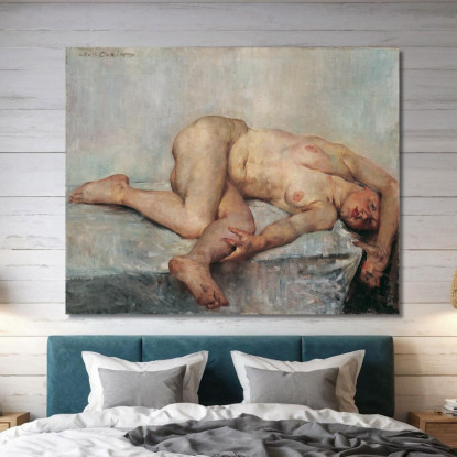 Nu Féminin Allongé Lovis Corinth lcr55 tableau impression sur toile
