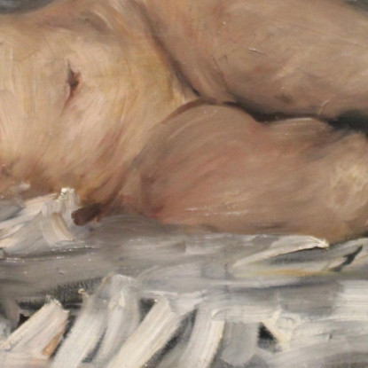 Nu Féminin Allongé - Kunsthalle Bremen - 1899 Lovis Corinth lcr57 tableau impression sur toile