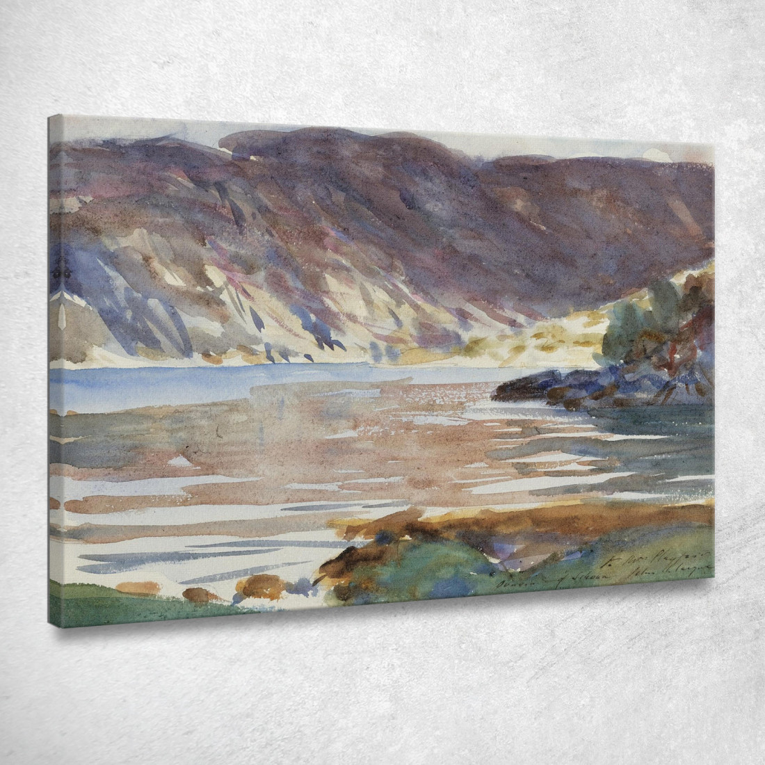 Loch Moidart John Singer Sargent jss137 quadro stampato su tela Loch Moidart John Singer Sargent jss137 quadro stampato su tela