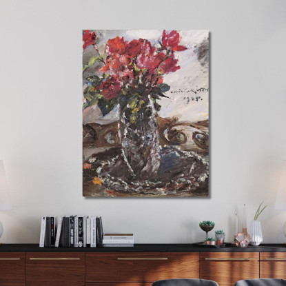 Roses Rouges Lovis Corinth lcr78 tableau impression sur toile