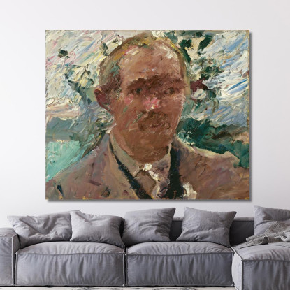 Autoportrait Au Walchensee Lovis Corinth lcr85 tableau impression sur toile