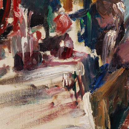 Intérieur Paysan Tyrolien Lovis Corinth lcr100 tableau impression sur toile