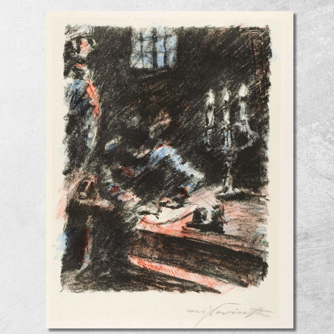 Torgau. Le Roi Écrit Sur Les Marches De L'Autel Lovis Corinth lcr102 tableau impression sur toile Torgau. Le Roi Écrit Sur Les Marches De L'Autel Lovis Corinth lcr102 tableau impression sur toile