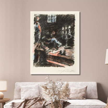 Torgau. Le Roi Écrit Sur Les Marches De L'Autel Lovis Corinth lcr102 tableau impression sur toile