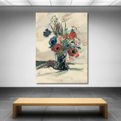 Vase Avec Fleurs Lovis Corinth lcr104 tableau impression sur toile
