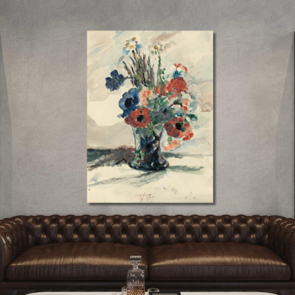 Vase Avec Fleurs Lovis Corinth lcr104 tableau impression sur toile