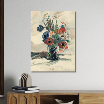 Vase Avec Fleurs Lovis Corinth lcr104 tableau impression sur toile