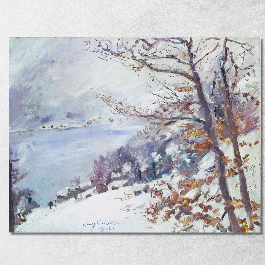 Walchensee En Hiver Lovis Corinth lcr105 tableau impression sur toile Walchensee En Hiver Lovis Corinth lcr105 tableau impression sur toile