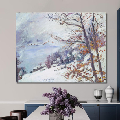 Walchensee En Hiver Lovis Corinth lcr105 tableau impression sur toile