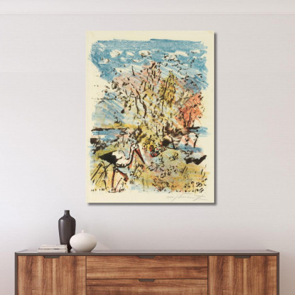 Prairie Avec Cigogne Et Grenouille Lovis Corinth lcr107 tableau impression sur toile