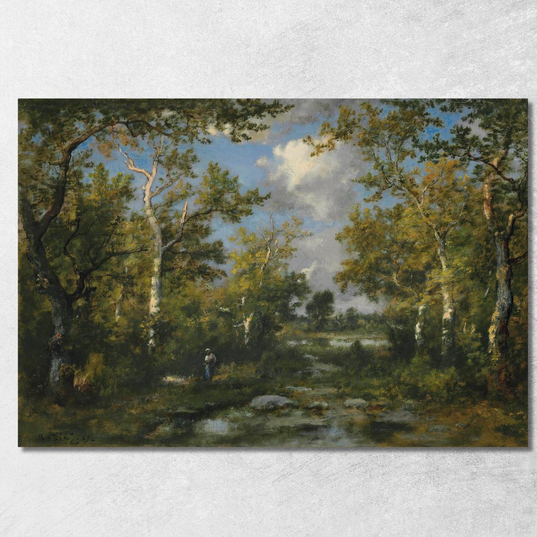 Radura Nella Foresta Di Fontainebleau Narcisse-Virgile Diaz de La Peña nvd13 quadro stampato su tela Radura Nella Foresta Di Fontainebleau Narcisse-Virgile Diaz de La Peña nvd13 quadro stampato su tela