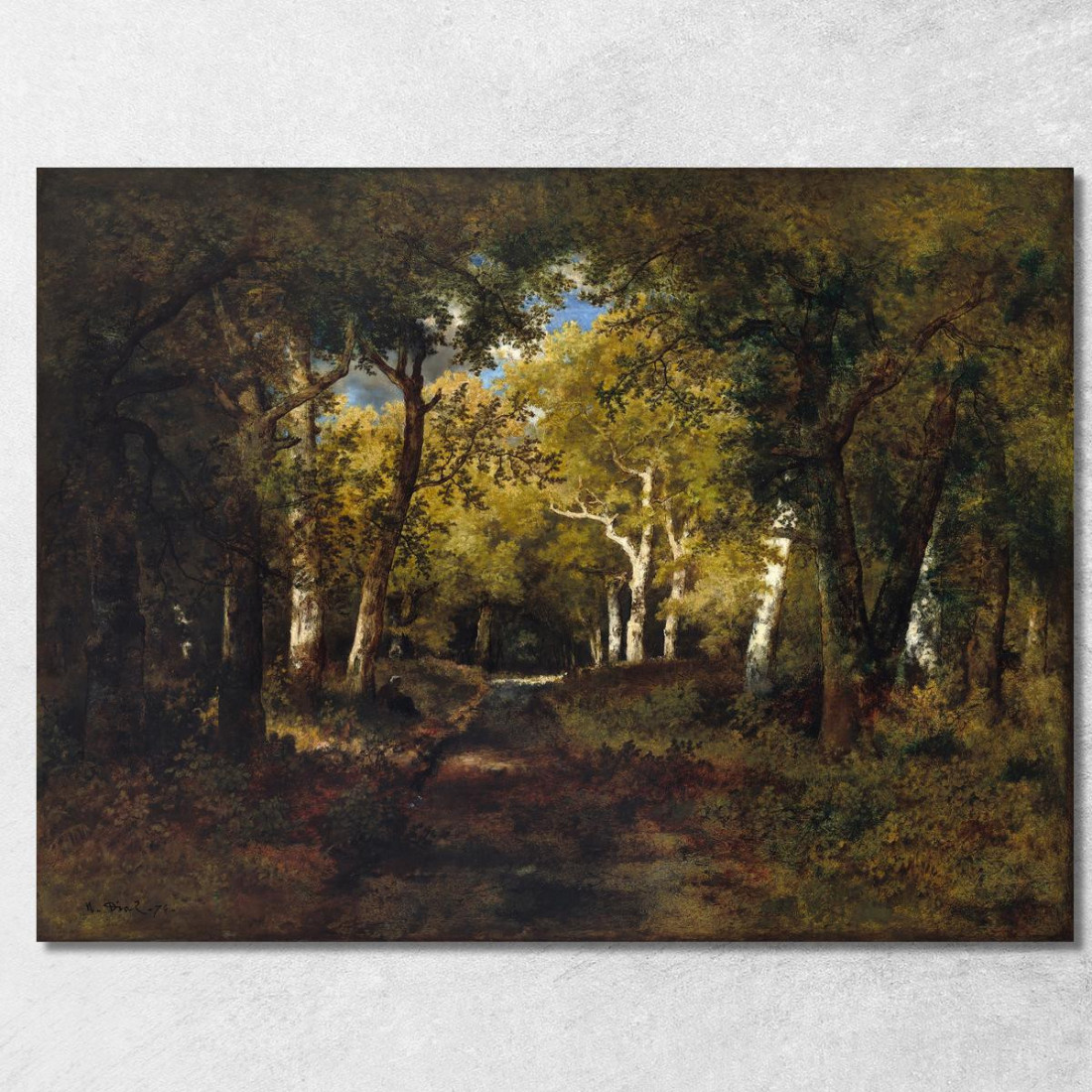 Nella Foresta Narcisse-Virgile Diaz de La Peña nvd33 quadro stampato su tela Nella Foresta Narcisse-Virgile Diaz de La Peña nvd33 quadro stampato su tela