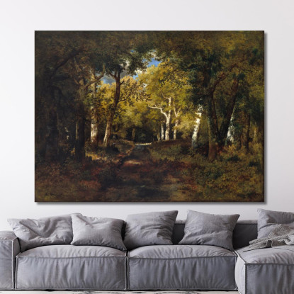 Nella Foresta Narcisse-Virgile Diaz de La Peña nvd33 quadro stampato su tela