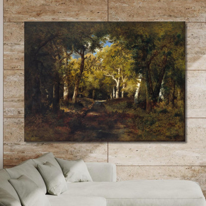 Nella Foresta Narcisse-Virgile Diaz de La Peña nvd33 quadro stampato su tela