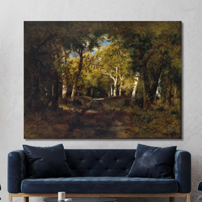 Nella Foresta Narcisse-Virgile Diaz de La Peña nvd33 quadro stampato su tela