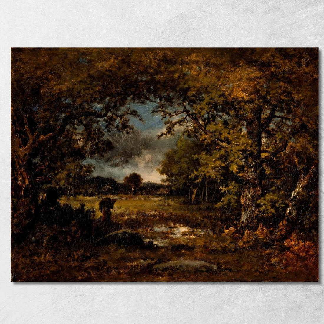 Paesaggio Narcisse-Virgile Diaz de La Peña nvd40 quadro stampato su tela Paesaggio Narcisse-Virgile Diaz de La Peña nvd40 quadro stampato su tela