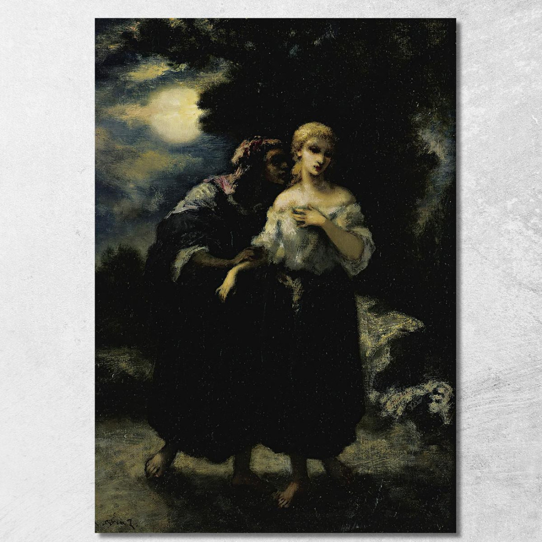 L'Incantesimo Narcisse-Virgile Diaz de La Peña nvd41 quadro stampato su tela L'Incantesimo Narcisse-Virgile Diaz de La Peña nvd41 quadro stampato su tela