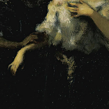 L'Incantesimo Narcisse-Virgile Diaz de La Peña nvd41 quadro stampato su tela
