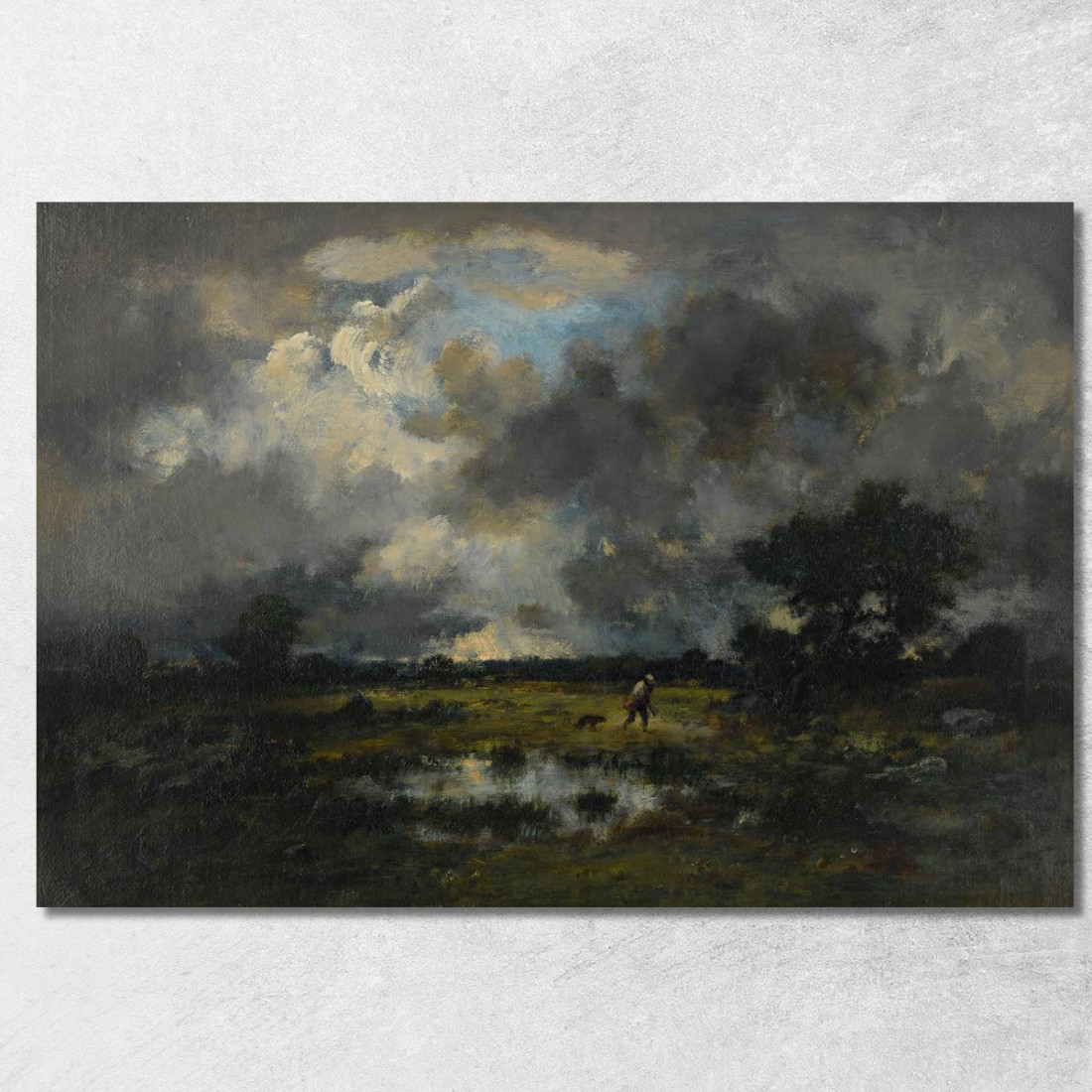 Il Temporale Narcisse-Virgile Diaz de La Peña nvd46 quadro stampato su tela Il Temporale Narcisse-Virgile Diaz de La Peña nvd46 quadro stampato su tela