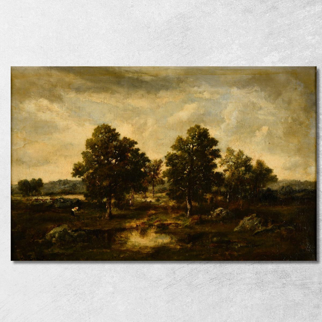 Stagno In Una Brughiera Narcisse-Virgile Diaz de La Peña nvd47 quadro stampato su tela Stagno In Una Brughiera Narcisse-Virgile Diaz de La Peña nvd47 quadro stampato su tela