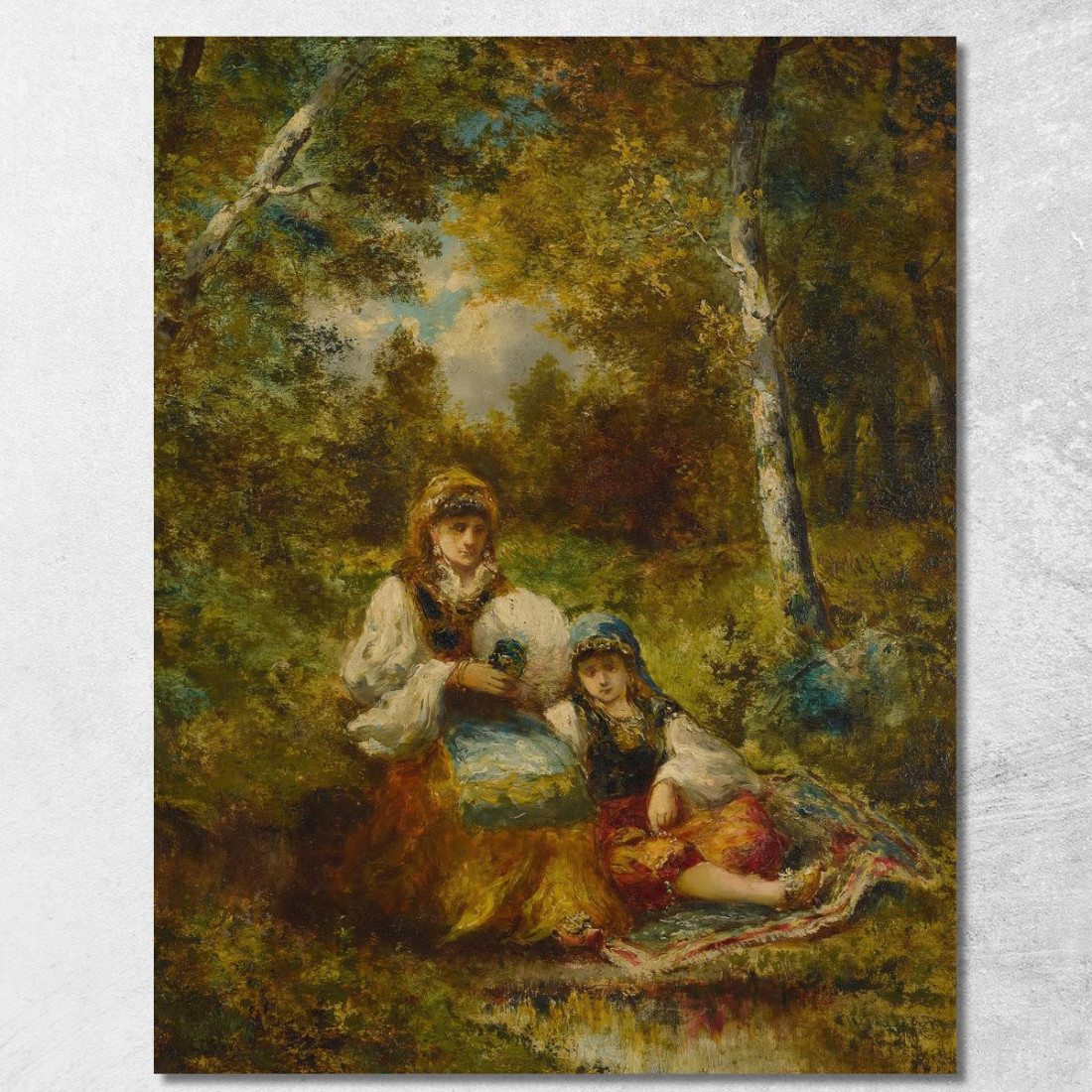 Riposo Di Bohémiens Nella Foresta (Schizzo) Narcisse-Virgile Diaz de La Peña nvd60 quadro stampato su tela Riposo Di Bohémiens Nella Foresta (Schizzo) Narcisse-Virgile Diaz de La Peña nvd60 quadro stampato su tela