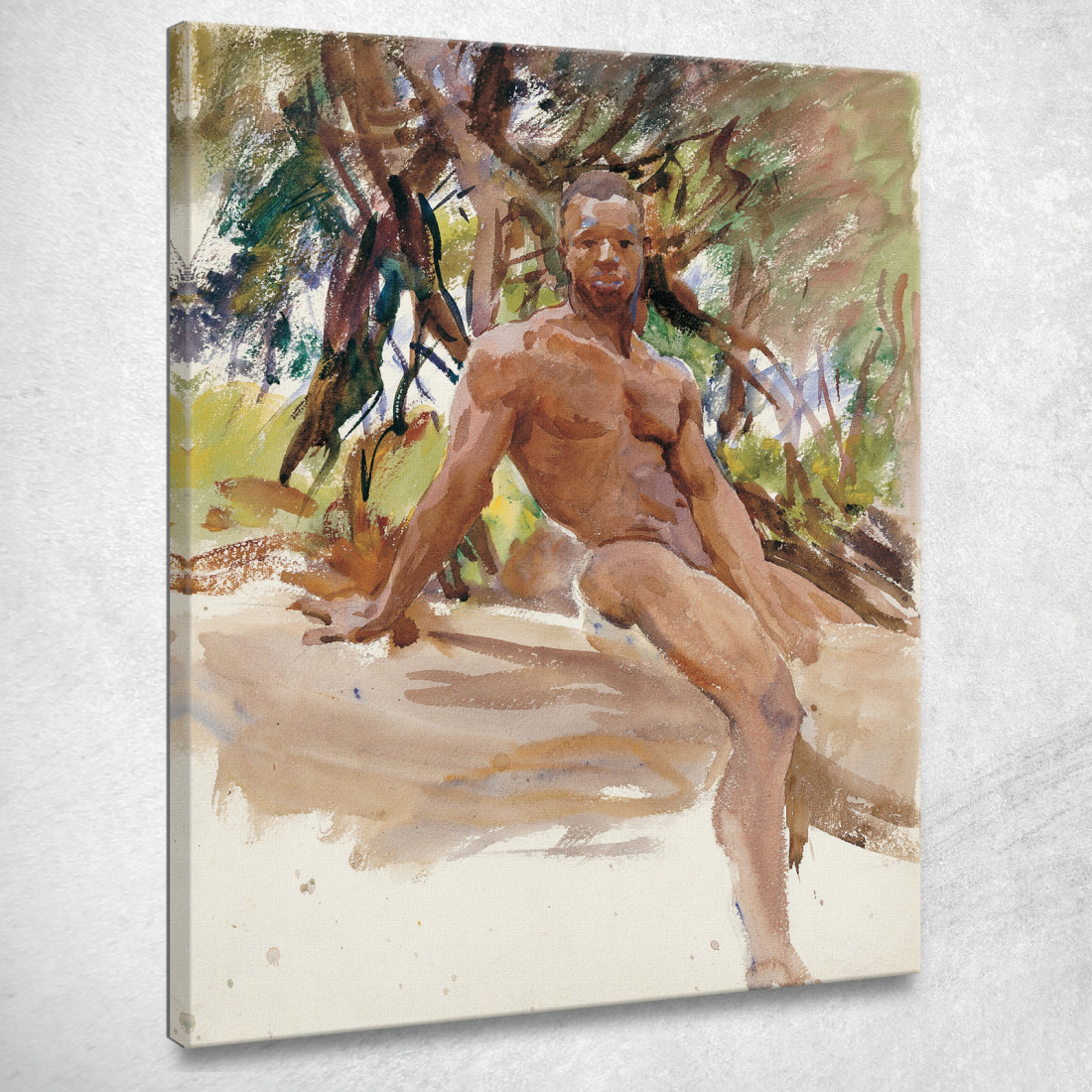 L'Uomo E Gli Alberi Florida John Singer Sargent jss152 quadro stampato su tela L'Uomo E Gli Alberi Florida John Singer Sargent jss152 quadro stampato su tela