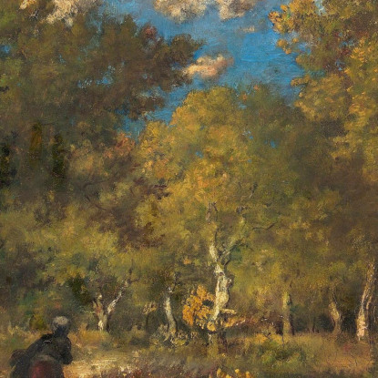 La Foresta Di Fontainebleau Narcisse-Virgile Diaz de La Peña nvd71 quadro stampato su tela