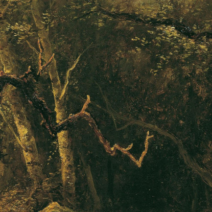 Interno Del Bosco Narcisse-Virgile Diaz de La Peña nvd85 quadro stampato su tela