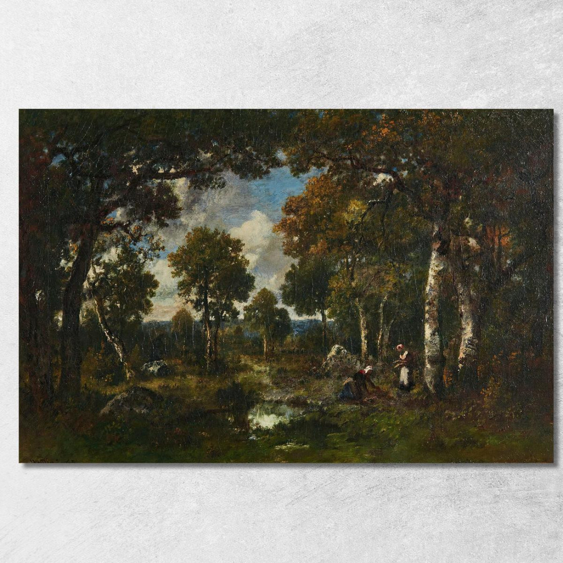 Zona Poco Boscosa Rocce E Fascinaia Narcisse-Virgile Diaz de La Peña nvd87 quadro stampato su tela Zona Poco Boscosa Rocce E Fascinaia Narcisse-Virgile Diaz de La Peña nvd87 quadro stampato su tela