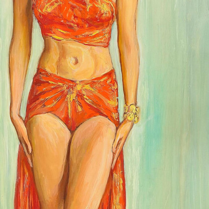 Cissi Olsson Come Anitra In Peer Gynt Nils Dardel ndr3 quadro stampato su tela