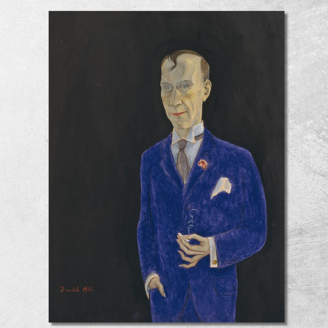 David Sprengel 1880-1941 Scrittore Critico Nils Dardel ndr7 quadro stampato su tela David Sprengel 1880-1941 Scrittore Critico Nils Dardel ndr7 quadro stampato su tela