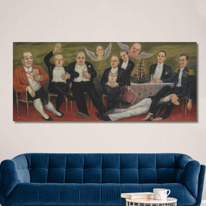 Il Piccolo Club Della Vigilia Di Natale Nils Dardel ndr29 quadro stampato su tela