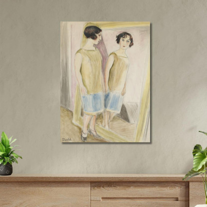 Lucienne Allo Specchio Nils Dardel ndr30 quadro stampato su tela