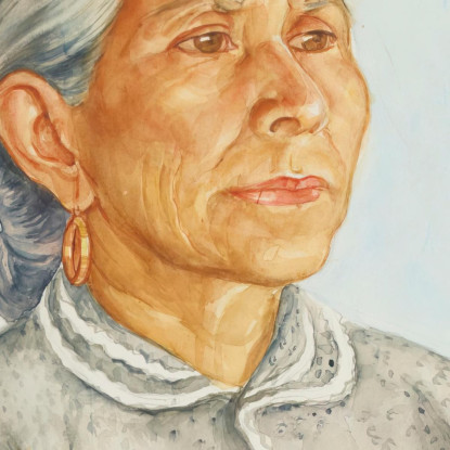 Vecchia Donna Messicana Nils Dardel ndr34 quadro stampato su tela