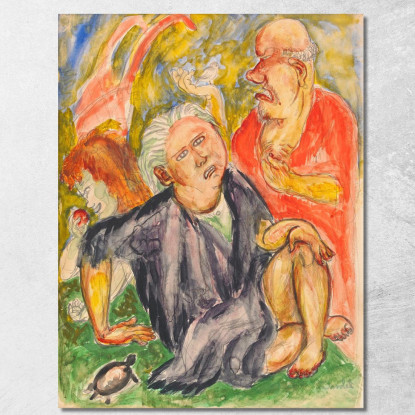 Conversazione Nils Dardel ndr39 quadro stampato su tela