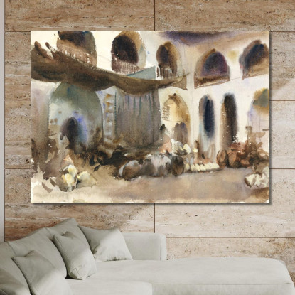 Luogo Di Mercato John Singer Sargent jss160 quadro stampato su tela