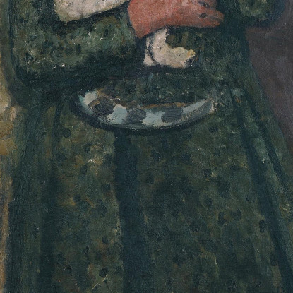 Ragazza In Una Foresta Di Betulle Con Gatto Paula Modersohn-Becker pmb14 quadro stampato su tela