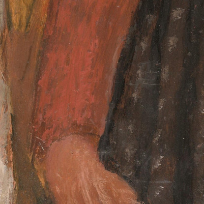 Ragazza In Un Vestito Rosso Paula Modersohn-Becker pmb16 quadro stampato su tela