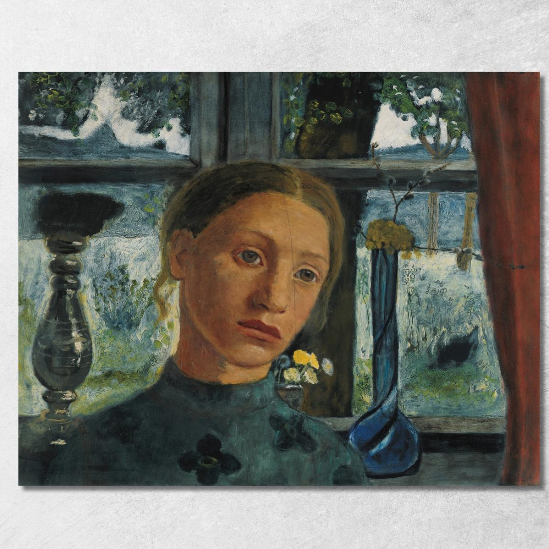 Testa Di Una Ragazza Davanti A Una Finestra Paula Modersohn-Becker pmb20 quadro stampato su tela Testa Di Una Ragazza Davanti A Una Finestra Paula Modersohn-Becker pmb20 quadro stampato su tela