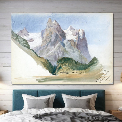 Cervino Dal Ghiacciaio Di Zmutt Zermatt John Singer Sargent jss164 quadro stampato su tela