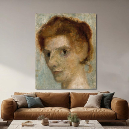 Autoritratto Paula Modersohn-Becker pmb43 quadro stampato su tela
