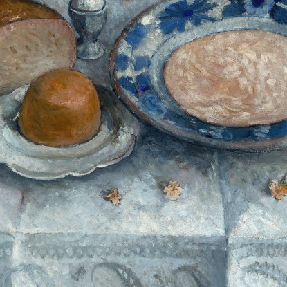 Natura Morta Con Zuppa Di Latte (Tavola Per La Colazione) Paula Modersohn-Becker pmb48 quadro stampato su tela