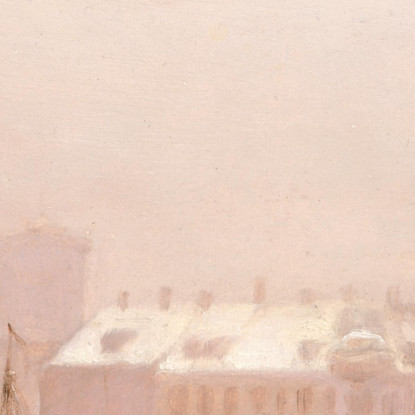 Tetti Di Copenaghen Sotto La Neve Peder Severin Krøyer psk16 quadro stampato su tela