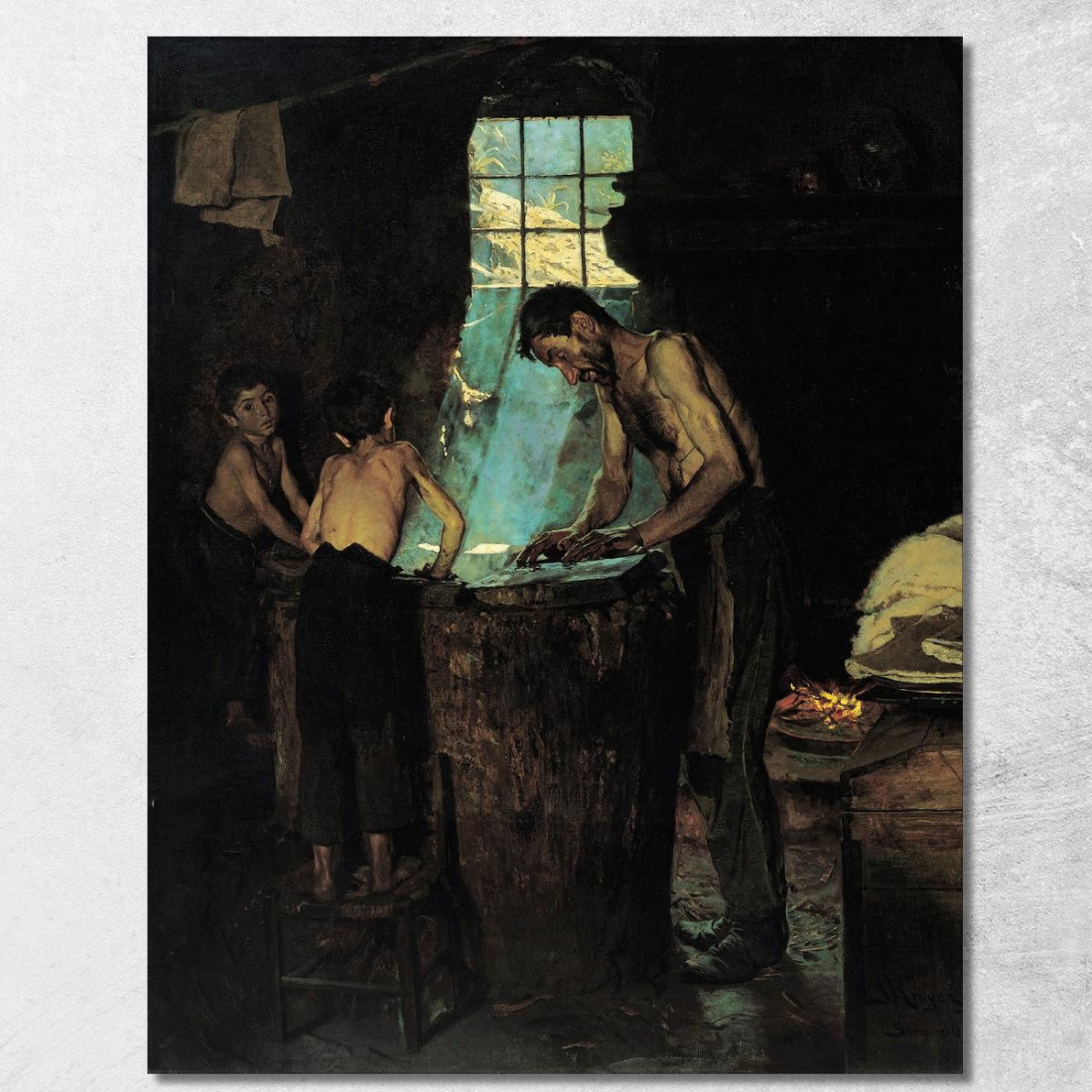 Cappellai In Un Villaggio Italiano Peder Severin Krøyer psk23 quadro stampato su tela