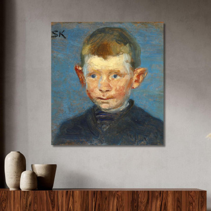 Testa Di Un Ragazzo Peder Severin Krøyer psk26 quadro stampato su tela