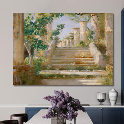 Loggia A Ravello Peder Severin Krøyer psk33 quadro stampato su tela