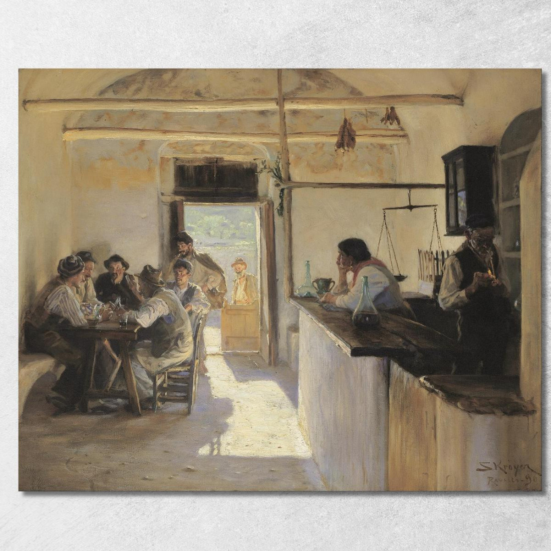 Osteria A Ravello Peder Severin Krøyer psk39 quadro stampato su tela Osteria A Ravello Peder Severin Krøyer psk39 quadro stampato su tela