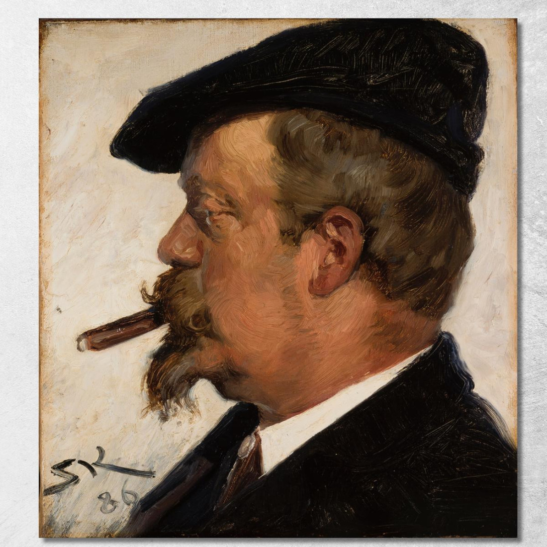 Ritratto Di Vilhelm Rosenstand Peder Severin Krøyer psk41 quadro stampato su tela Ritratto Di Vilhelm Rosenstand Peder Severin Krøyer psk41 quadro stampato su tela