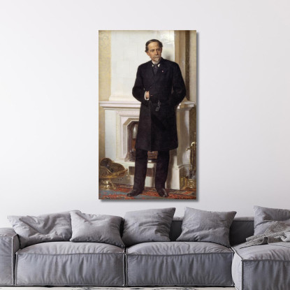 Ritratto Dell'Architetto F. Meldahl Peder Severin Krøyer psk42 quadro stampato su tela